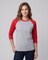 Gildan Unisex Heavy Cotton Raglan Crewneck 3/4 Sleeve T-Shirt for Everyday Comfort & Custom Printing Tee
